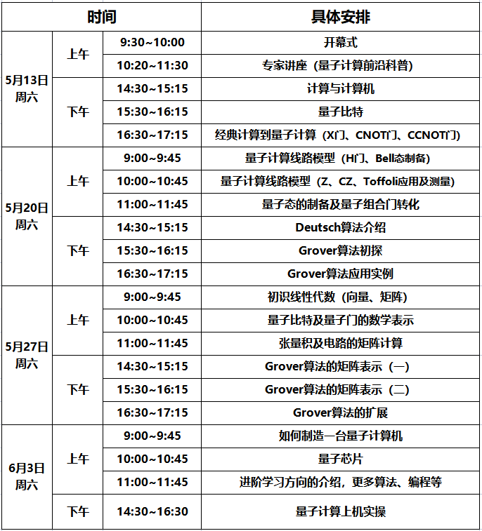 “量子先行+”大湾区量子计算集训班通知